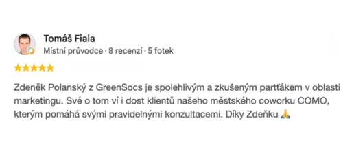 Klientská recenze na služby konzultace